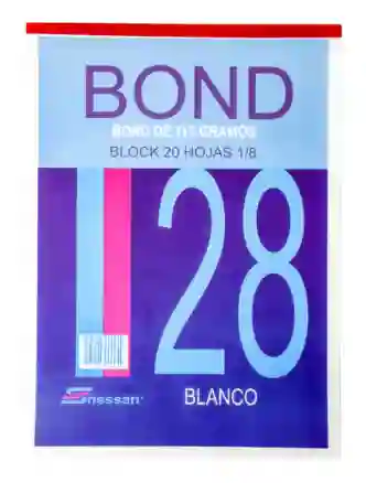 Block Bond 28 Blanco Nessan