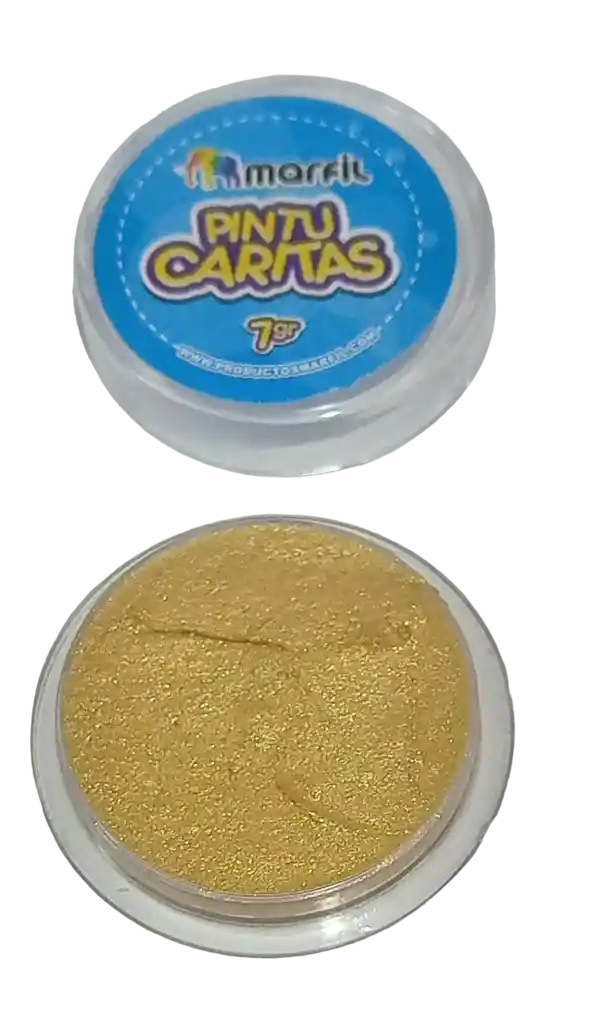 Pintucaritas Maquillaje Color Dorado Halloween Hora Loca Carnaval
