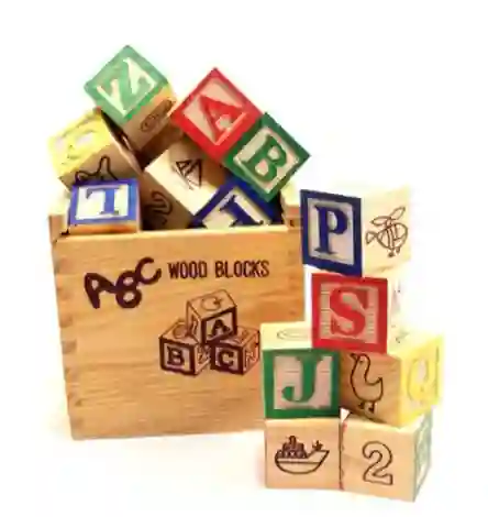 Didactico Cubos De Madera Con Letras Y Numeros X48pzas