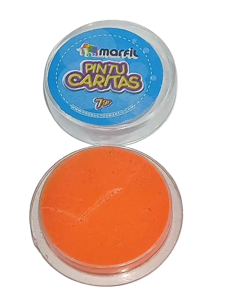 Pintucaritas Maquillaje Color Naranja Neon Halloween Hora Loca Carnaval