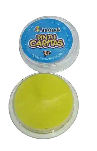 Pintucaritas Maquillaje Color Amarillo Neon Halloween Hora Loca Carnaval