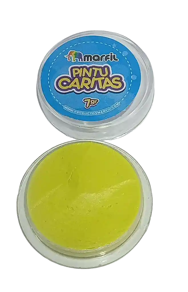 Pintucaritas Maquillaje Color Amarillo Neon Halloween Hora Loca Carnaval