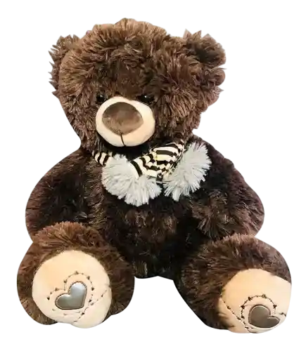 Peluche Teddy Bear Café Con Bufanda 40cm