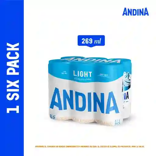 Cerveza Andina Light Lata 269ml X 6und