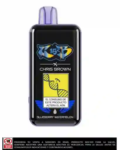 Vapeador Chris Brown 15.000 Blueberry Watermelon