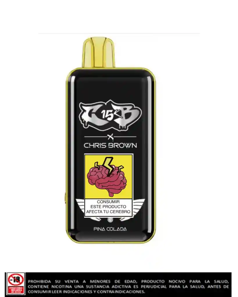 Vapeador Chris Brown 15.000 Puffs Piña Colada