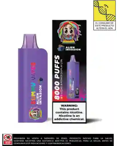 Vapeador Dummy 8.000 Puffs Alien Invasion