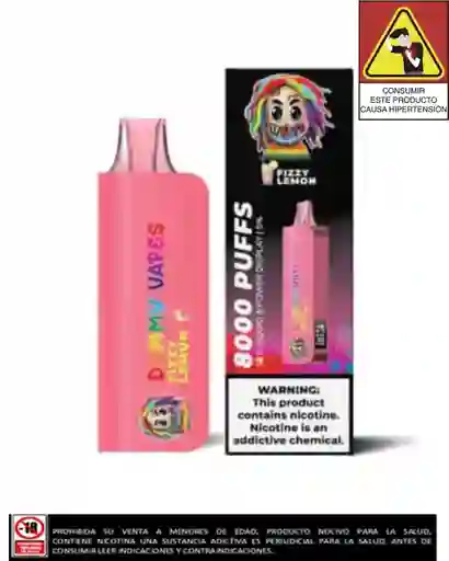 Vapeadores Dummy Vape 8.000 Puffs Fizzy Lemon
