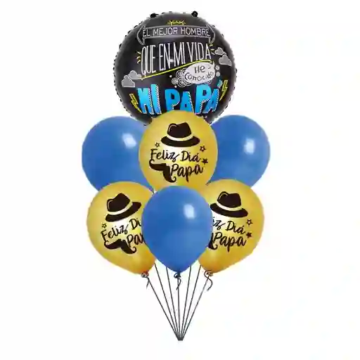Kit Decoracion Día Del Padre, Globos Feliz Día Papá*5