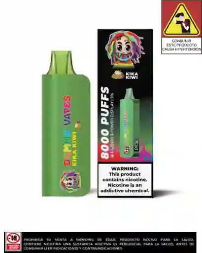 Vapeador Dummy Vape 8.000 Puffs Kika Kiwi