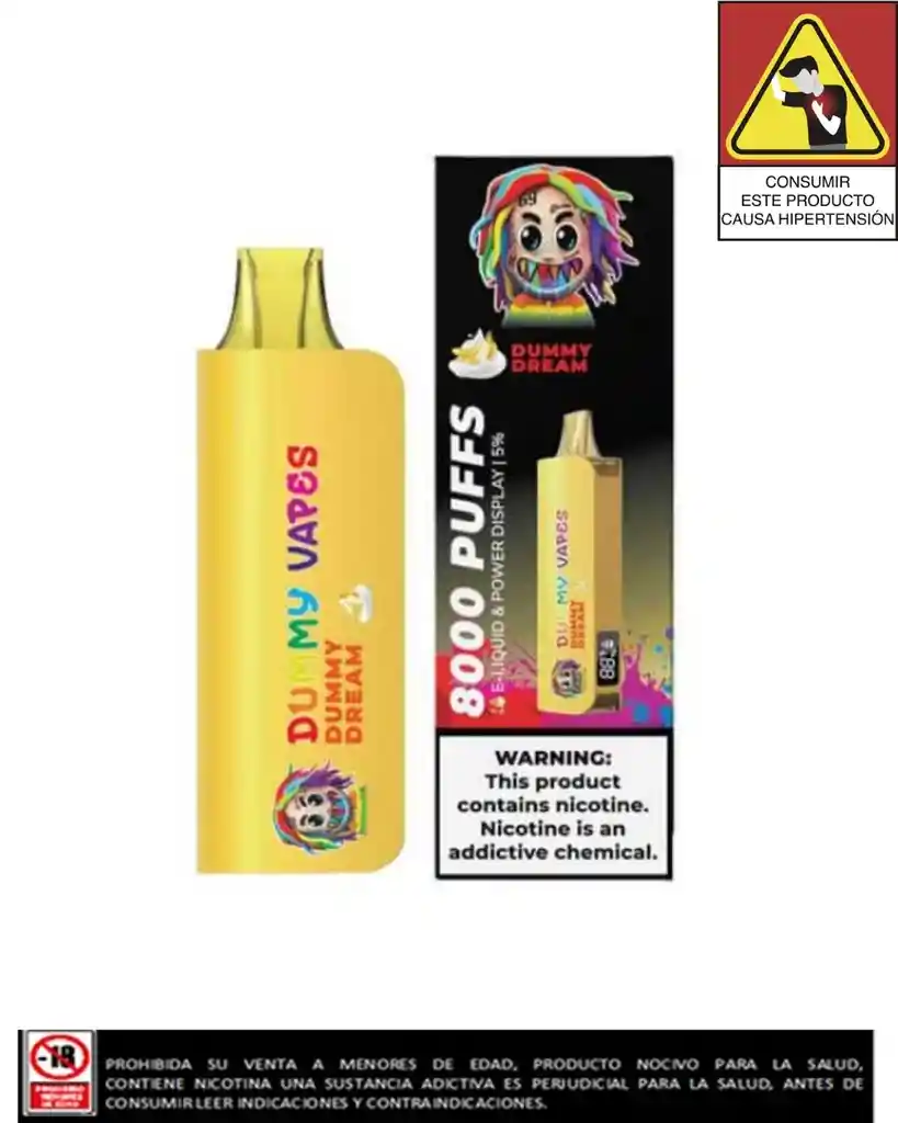 Vapeador Dummy Vape 8.000 Puffs Dummy Dream