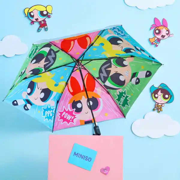 Sombrilla Recubierto de Plata Las Chicas Superpoderosas Miniso