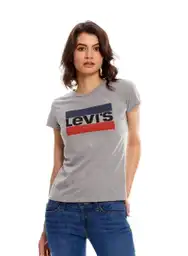 Levi's Belife Camiseta Para Mujer Gris Talla L