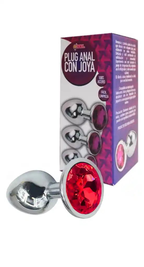 Plug Anal Talla L Acostumbrador Dilatador Anal Joya Anal Acero Inoxidable