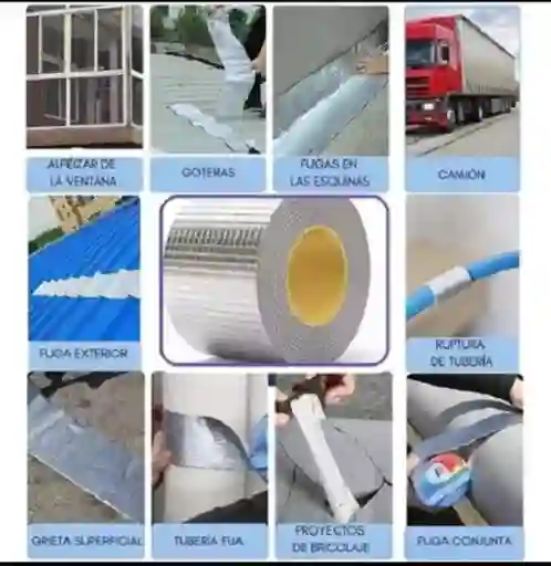 Cinta Impermeable De Butilo Superfuerte De 5 Cm X 10 M