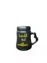 Mug Taza Coleccionable Tapa Espejo World Best Mother Negro