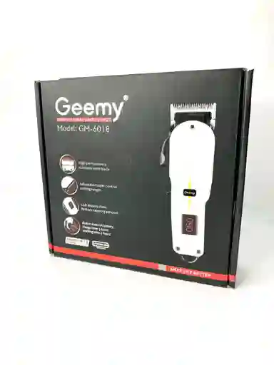 Maquina Peluquera Inalambrica Recargable Geemy 6018 Con Pantalla Led 💇‍♂️
