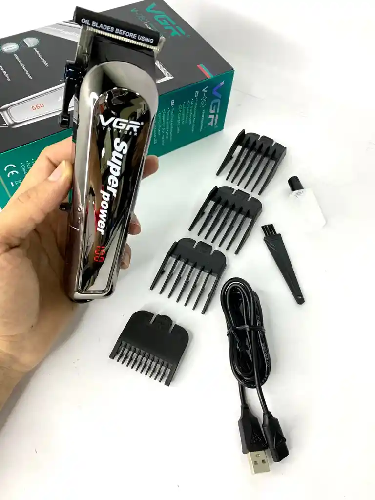 Maquina Peluquera Inalambrica Recargable Vgr 060 Profesional