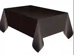 Mantel Fiesta Plastificado 183*137 Negro