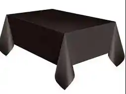 Mantel Fiesta Plastificado 183*137 Negro