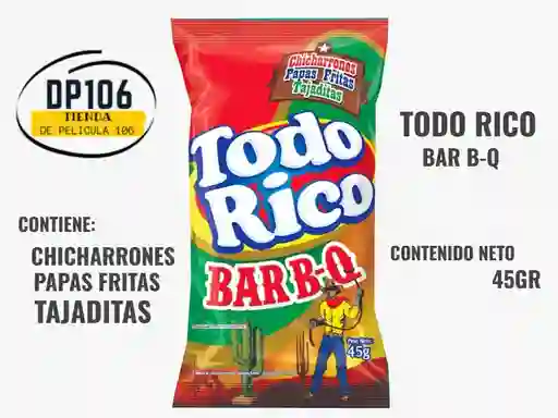 Todo Rico Bbq Super Ricas Paquete Personal