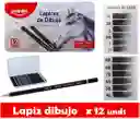 Lápiz De Dibujo Premium Profesional X12und Pointer