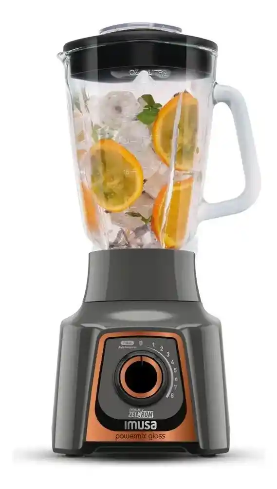 Licuadora Imusa Powermix Glass 1.75 Litros Vaso Vidrio 8v