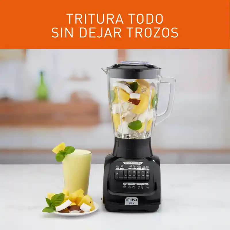 Licuadora Imusa Infiny Force Xl 2.2 Litros Vaso Vidrio 10v
