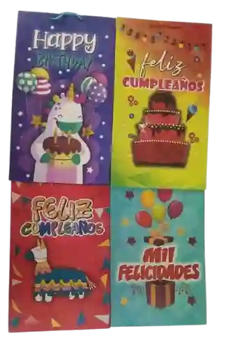 Bolsas Para Regalo De Cumpleaños Ocasiones Especiales 22x38cm