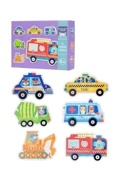 Rompecabezas Madera X 33 Piezas Medios De Transporte