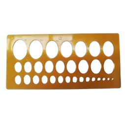 Regla Plantilla Geometrica De Ovalos