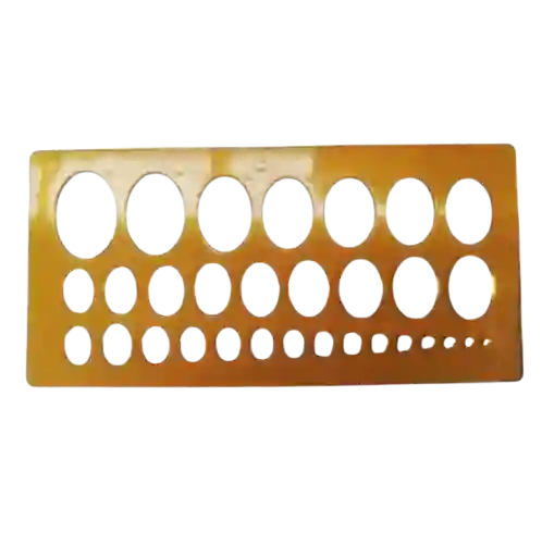 Regla Plantilla Geometrica De Ovalos