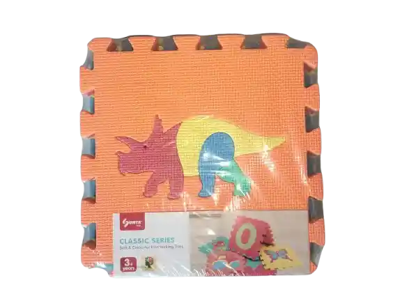 Tapete En Foamy Para Bebe Didactico Armable Dinosaurios