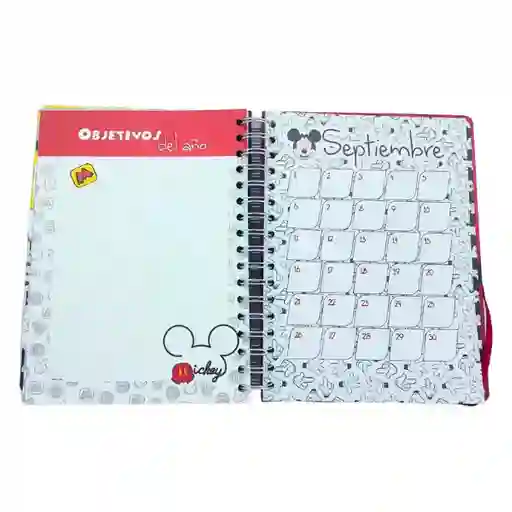 Agenda Planeadora Permanente Disney Mickey Mouse Tornasol