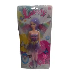 Muñeca Sirena/mariposa Acartonada Und