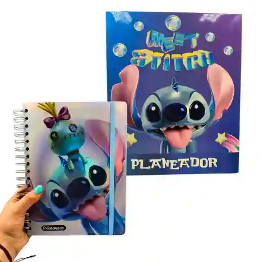 Agenda Planeador Stitch Primavera Tornasolada Permanente