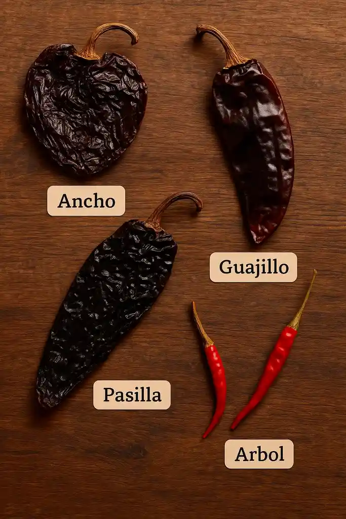 Combo De Chiles Para Birria