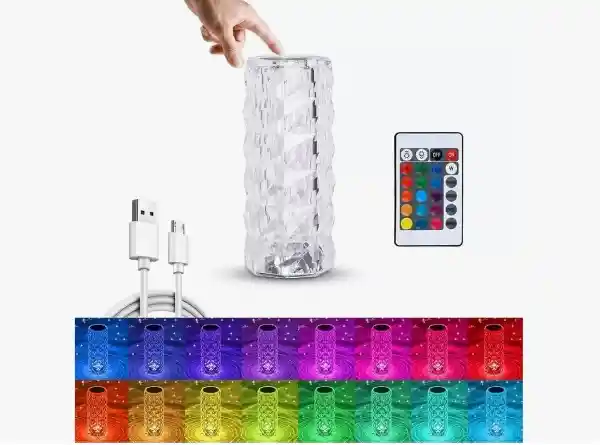Lampara Rgb Para Mesa En Acrilico 3d