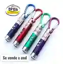 Puntero Laser Rojo Tipo Llavero Con Linterna X 1 Und