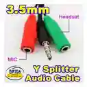 Cable Convertidor Audio Y Micrófono