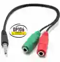Cable Convertidor Audio Y Micrófono