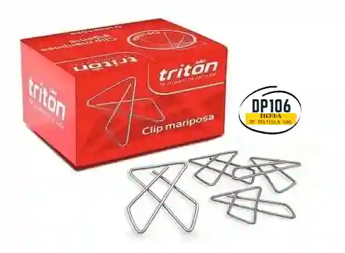Clip Metalico Mariposa X 50 Unid