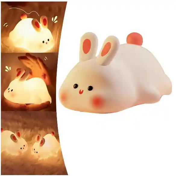 Lámpara Conejo Táctil De Silicona