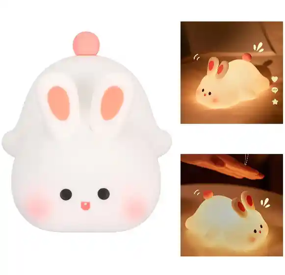 Lámpara Conejo Táctil De Silicona