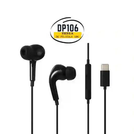 Audifonos Tipo C De Chupa Negros