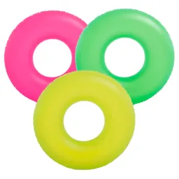 Anillo Inflable Flotador Dona Colores 2 X1 Marca Intex Color Surtido 59262