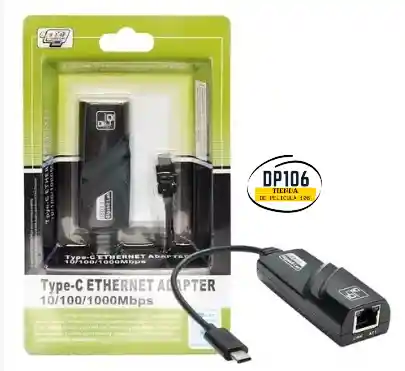 Adaptador Tipo C A Ethernet Red 10/100/1000mbps Gigabit
