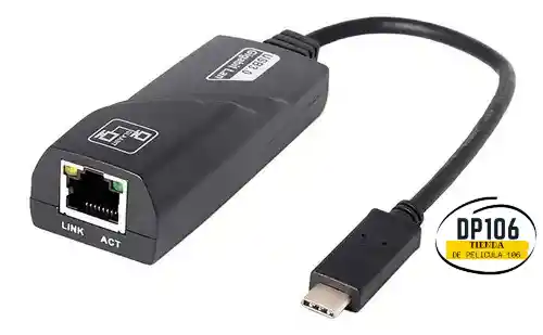 Adaptador Tipo C A Ethernet Red 10/100/1000mbps Gigabit