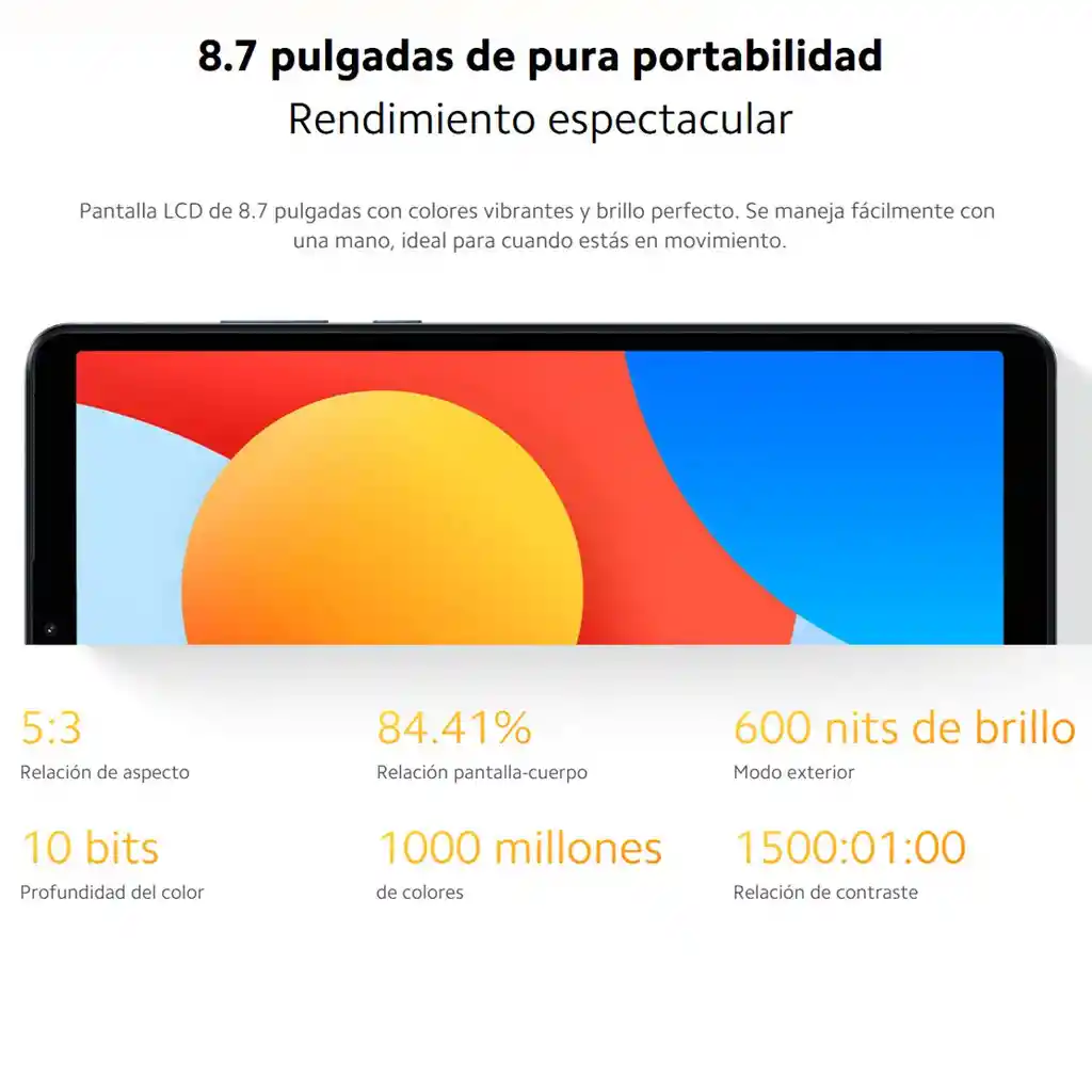 Tablet Xiaomi Redmi Pad Se 8.7'', 128gb /4gb, 6650mah, Gris