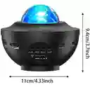 Proyector De Luz Estrellas Galaxia Bluetooth Usb